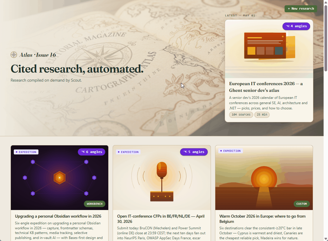 Atlas published research
