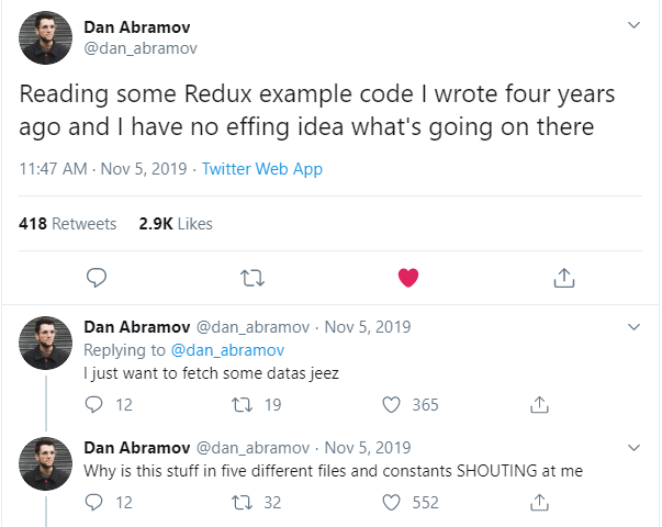 Dan Abramov on legacy Redux code
